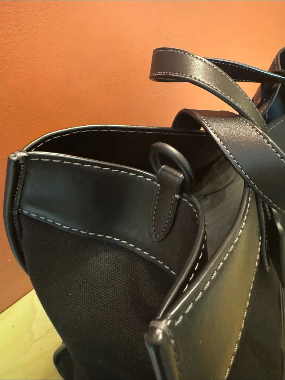 MINT Coach 1941 Field Tote 40 Black Canvas Leather Bag FULL SET